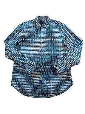 Robert Graham Weasil Geometric Print Shirt